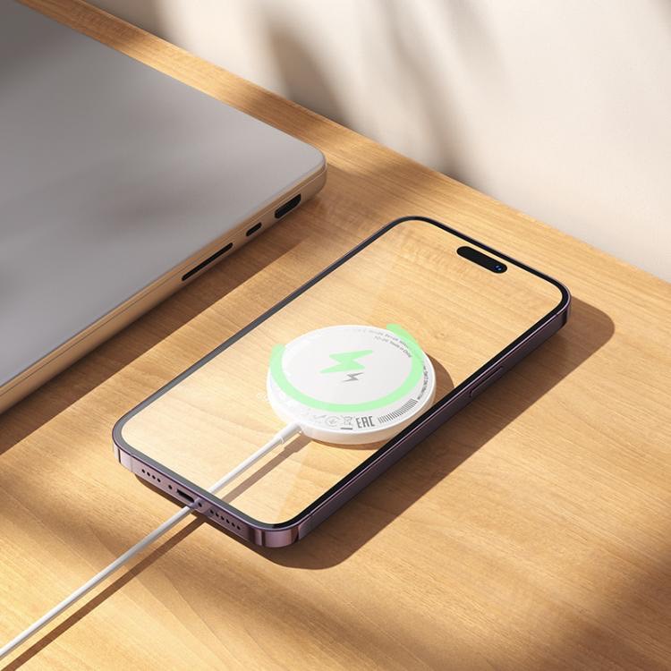 CW61 PHANTOM MAGNETIC WIRELESS FAST CHARGER WITH DIGITAL DISPLAY