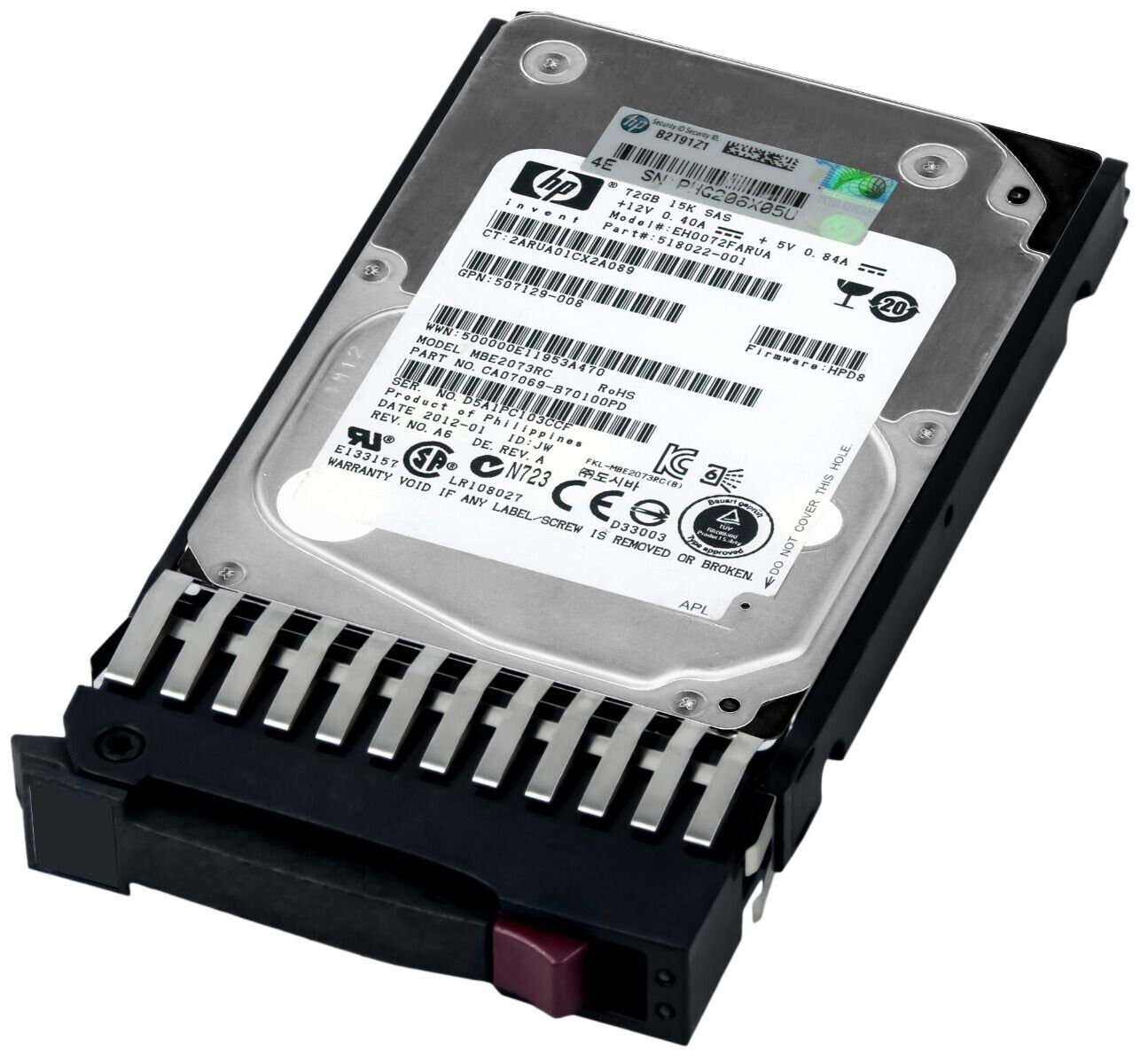 HP 72GB 15K 6G 16MB Cache SAS-2 2.5" Hard Drive // HDD 518022-001 / EH0072FARUA / MBE2073RC / GNP 507129-008 (Used) // สินค้ารับประกัน โดย บริษัท อะไหล่เซิร์ฟเวอร์ จำกัด