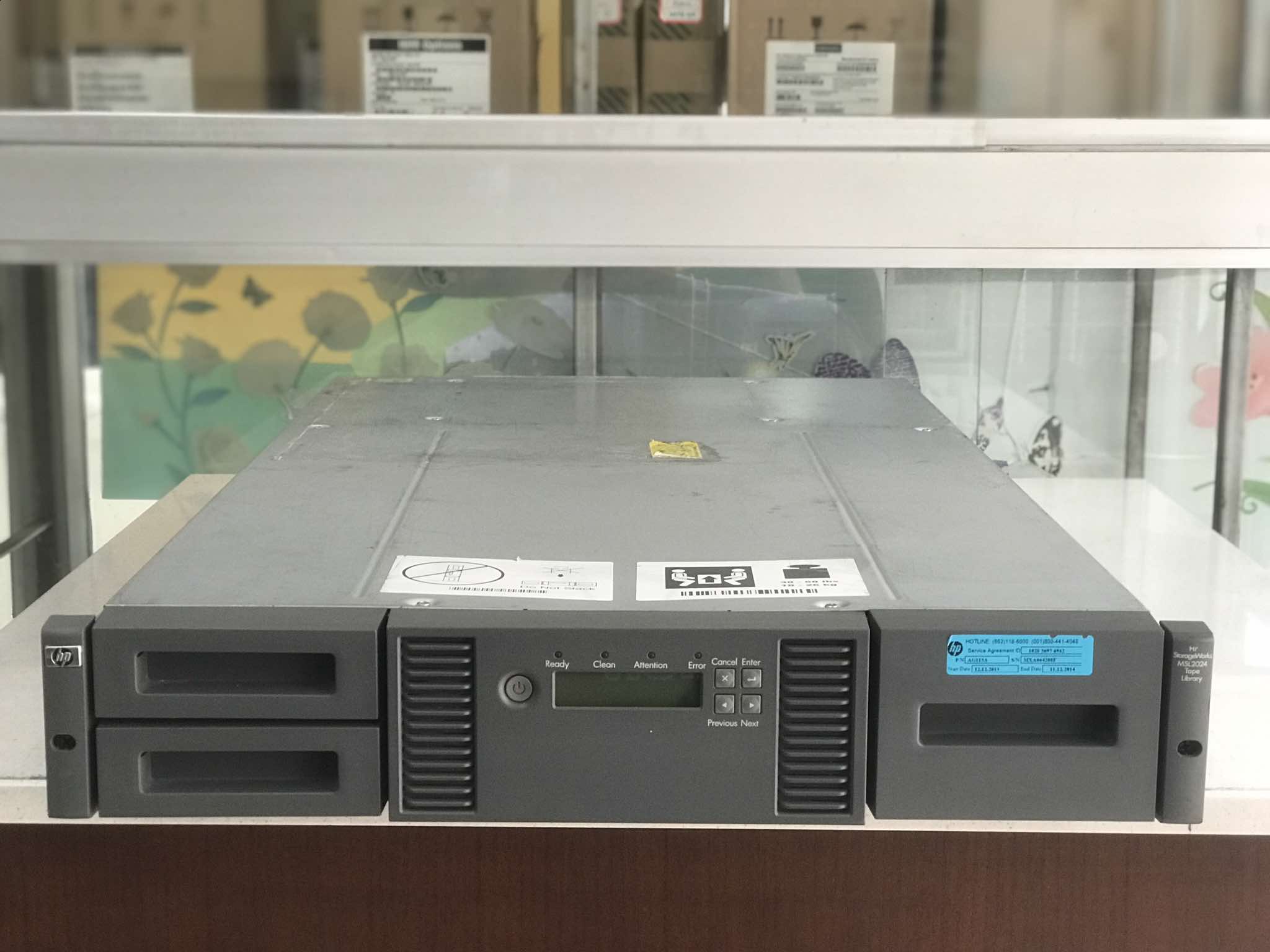 HP MSL2024 Tape Library // LTO-3 , Power Supply 90W x1 (Used) // สินค้ารับประกัน โดย บริษัท อะไหล่เซิร์ฟเวอร์ จำกัด