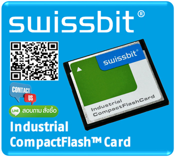 SWISSBIT, SFCF0512H1BK1TO-I-MS-553-SMA ,Compact Flash Card,512MB ,C-300 ,SLC, -40°C ~ 85°C
