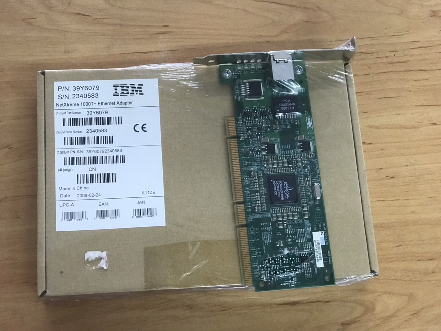 IBM NetXtreme 1000 T+ Ethernet Adapter High Profile // 39Y6079 (New Inbox) // สินค้ารับประกัน โดย บริษัท อะไหล่เซิร์ฟเวอร์ จำกัด