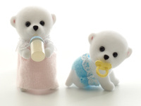 ซิลวาเนียน เบบี้แฝดหมีขั้วโลก นอน-คลาน (UK) Sylvanian Families Polar Bear Twins
