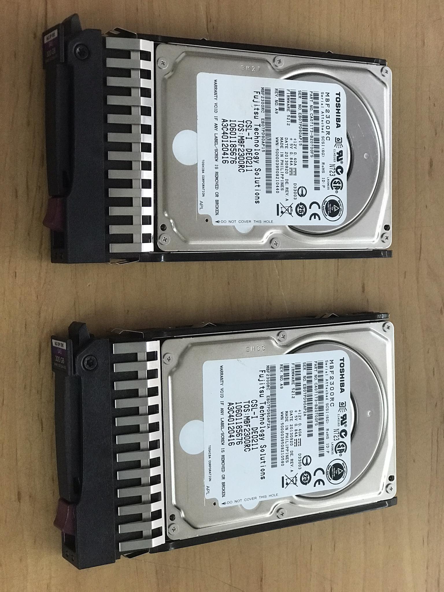 Fujitsu / Toshiba 300GB 10K 6G SAS-2 16MB 2.5'' , A3C40120416, MBF2300RC (Used) // สินค้ารับประกัน โดย บริษัท อะไหล่เซิร์ฟเวอร์ จำกัด