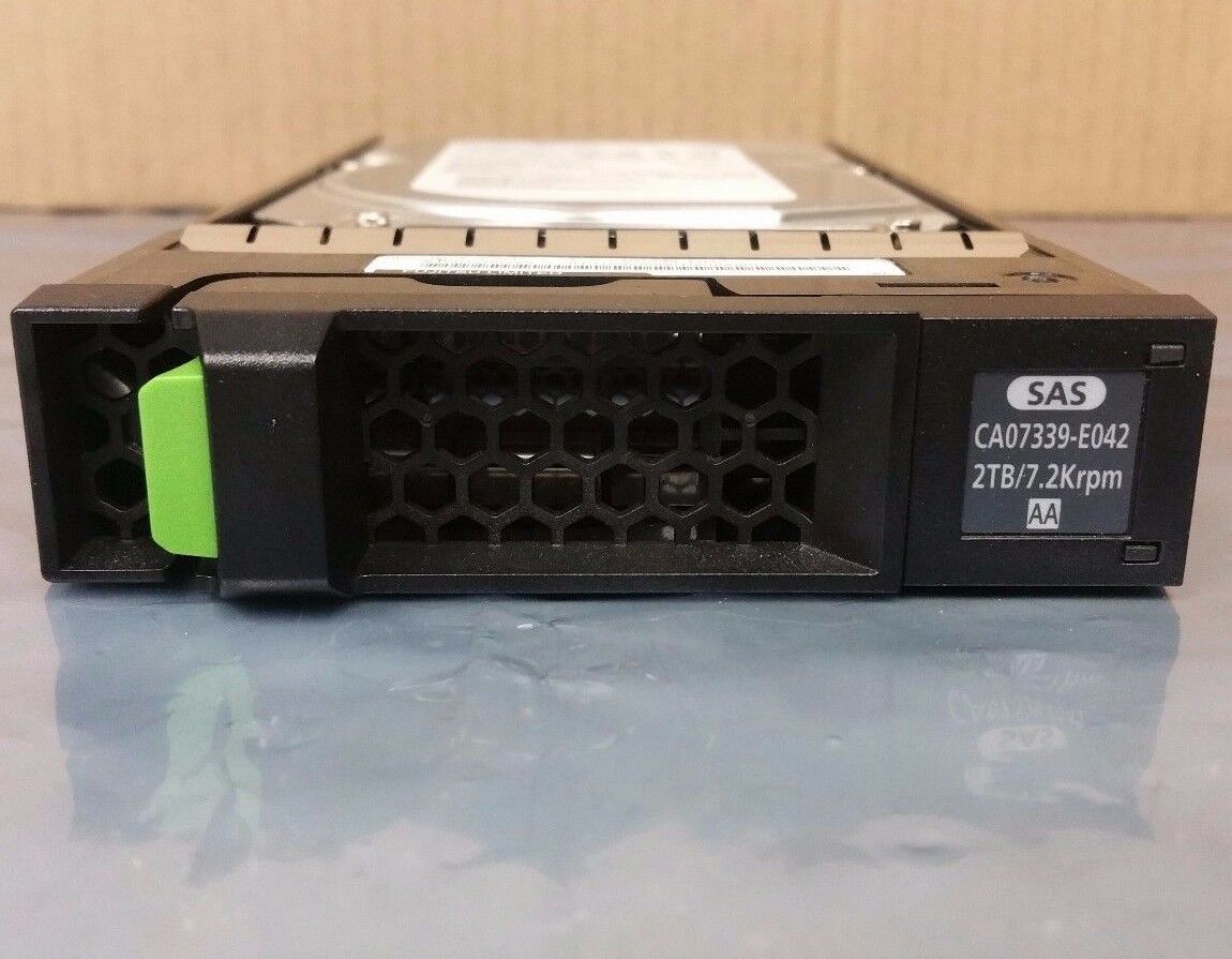 Seagate / Fujitsu Eternus 2TB SAS 7200RPM 3.5" DX 90 S2 HDD // TRAY CA07339-E042 / CA05954-2065 / ST2000NM0001 / 9YZ268-090 (Used) // สินค้ารับประกัน โดย บริษัท อะไหล่เซิร์ฟเวอร์ จำกัด