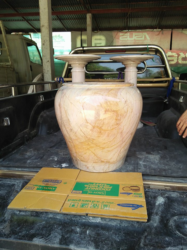 โอ่งหินอ่อนขนาด 60 เซนติเมจร