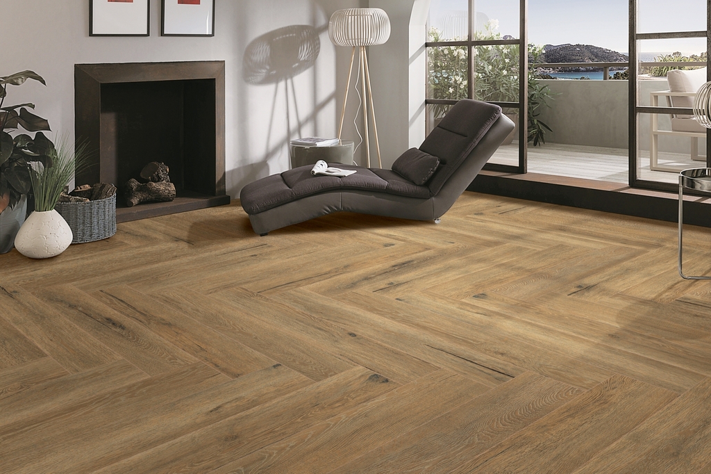 V212009 กระเบื้อง Sweden Caramel 20X120 (5ผ./ก.)