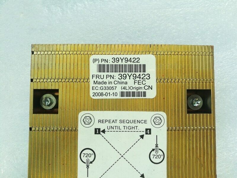 IBM System x3550 Copper Heatsink FRU 39Y9423 / 39Y9422 (Used) // สินค้ารับประกัน โดย บริษัท อะไหล่เซิร์ฟเวอร์ จำกัด