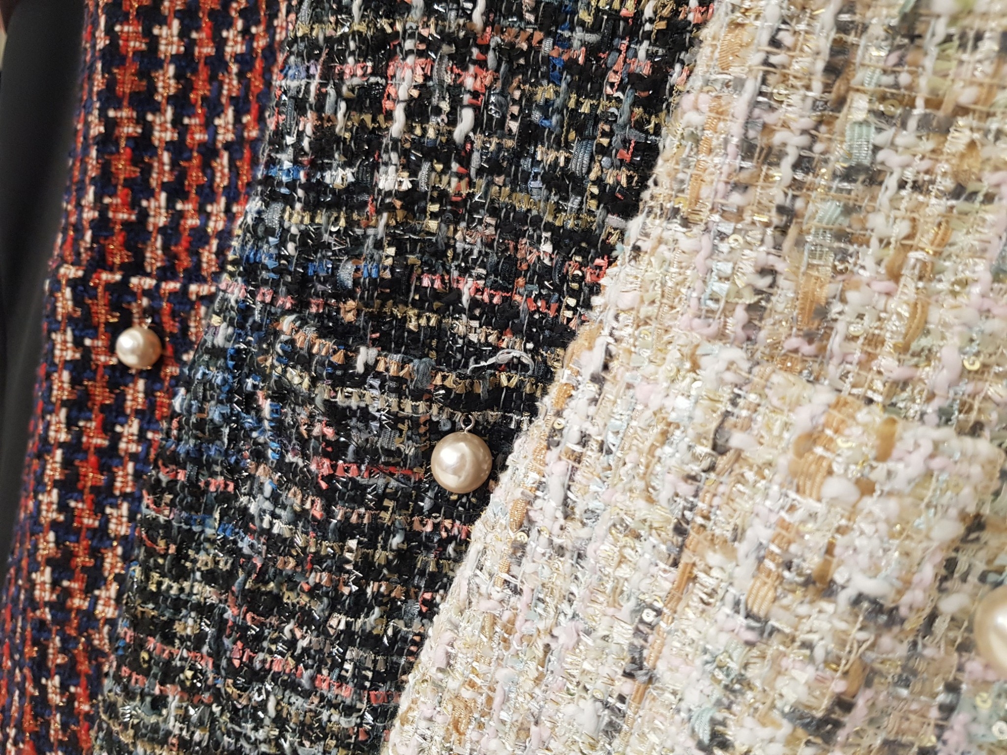 มินิเดรสผ้าทวิตTweed Dress (S-L) #1816