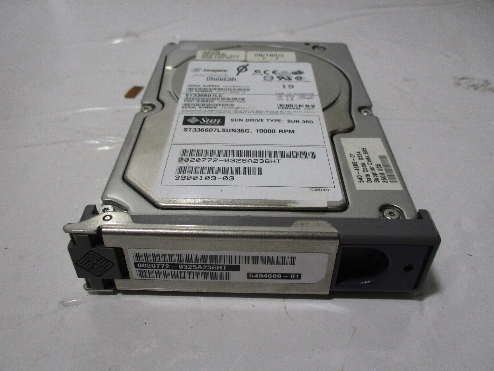 Sun Seagate 36GB 10K SCSI 3.5 Hard Disk // ST336607LC / 9V4006-051 / 540-4689-01 / 3900109-04 (Used) // สินค้ารับประกัน โดย บริษัท อะไหล่เซิร์ฟเวอร์ จำกัด