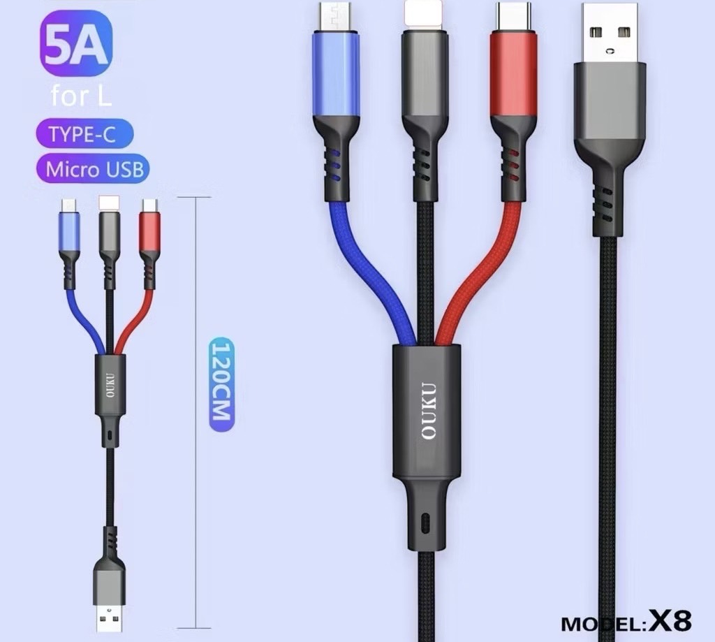 X8 USB DATA CABLE 3IN1