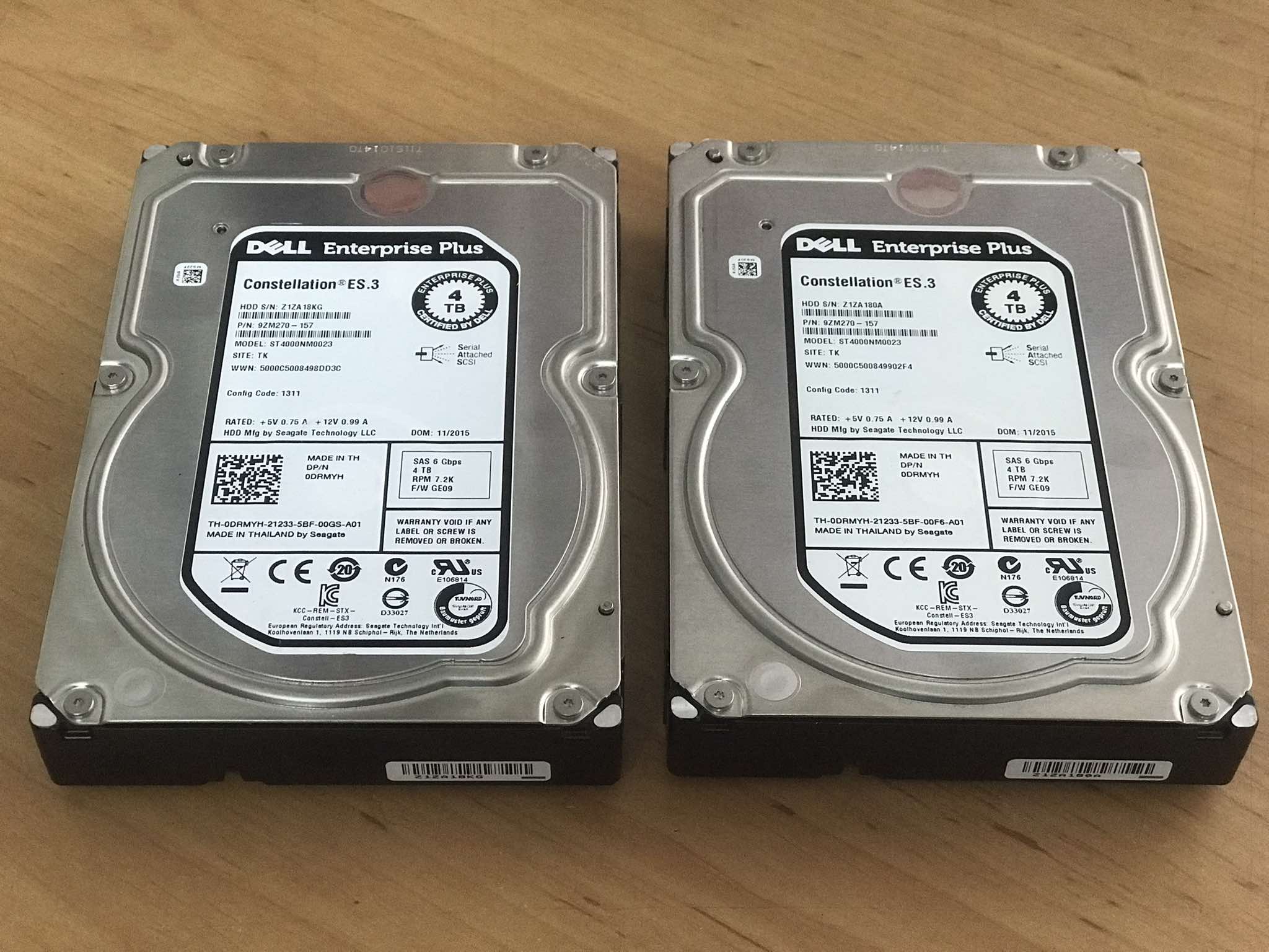 Dell 4TB 7.2K 6G SAS 3.5" Enterprise 128MB Cache HDD Hard Drive // 0DRMYH / 9ZM270-157 / ST4000NM0023 (Used) // สินค้ารับประกัน โดย บริษัท อะไหล่เซิร์ฟเวอร์ จำกัด
