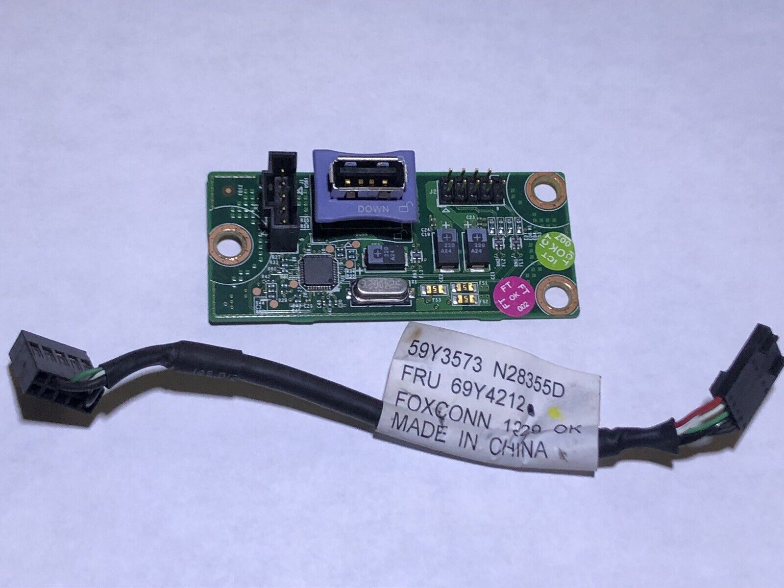 IBM System x3620/30 M3 USB Board N31601S + Cable // 69Y1103 / 69Y1020 (Used) // สินค้ารับประกัน โดย บริษัท อะไหล่เซิร์ฟเวอร์ จำกัด