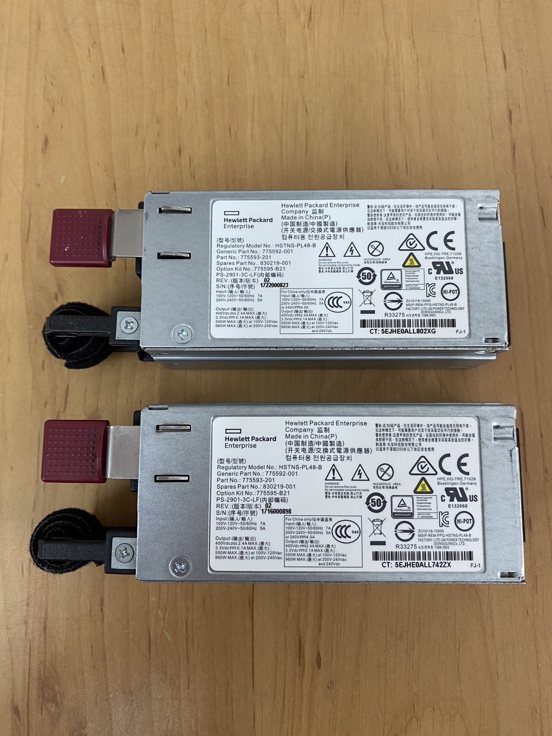 HP Power Supply 900W for DL20 DL60 DL120 DL160 DL180 G9 // 830219-001 / 775593-201 / 775592-001 / 775595-B21 (Used) // สินค้ารับประกัน โดย บริษัท อะไหล่เซิร์ฟเวอร์ จำกัด