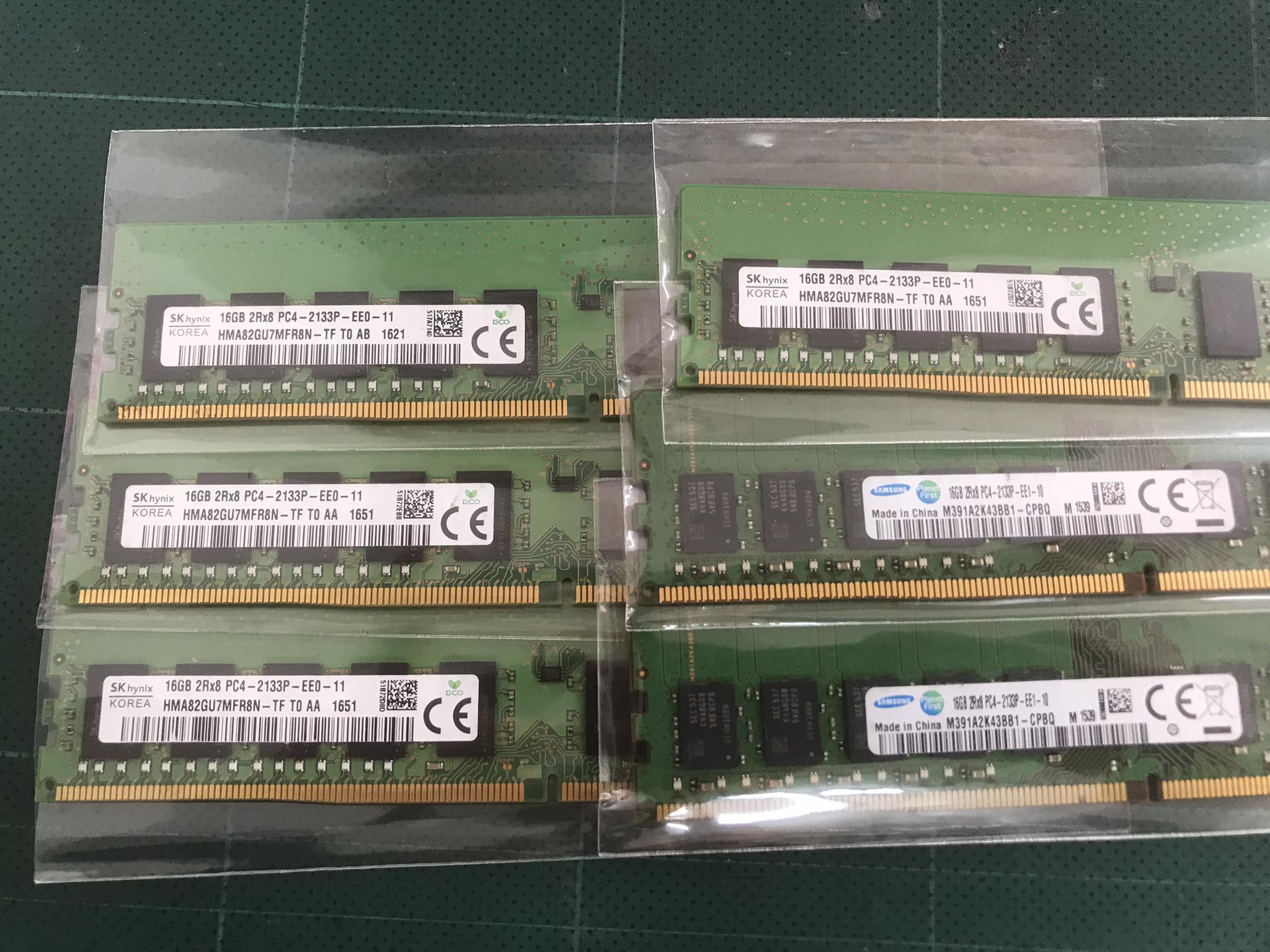 Samsung 16GB (2Rx8) PC4-2133P-EE1 ECC Ram DDR4 2133MHz UDIMM // M391A2K43BB1-CPBQ (Used) // สินค้ารับประกัน โดย บริษัท อะไหล่เซิร์ฟเวอร์ จำกัด
