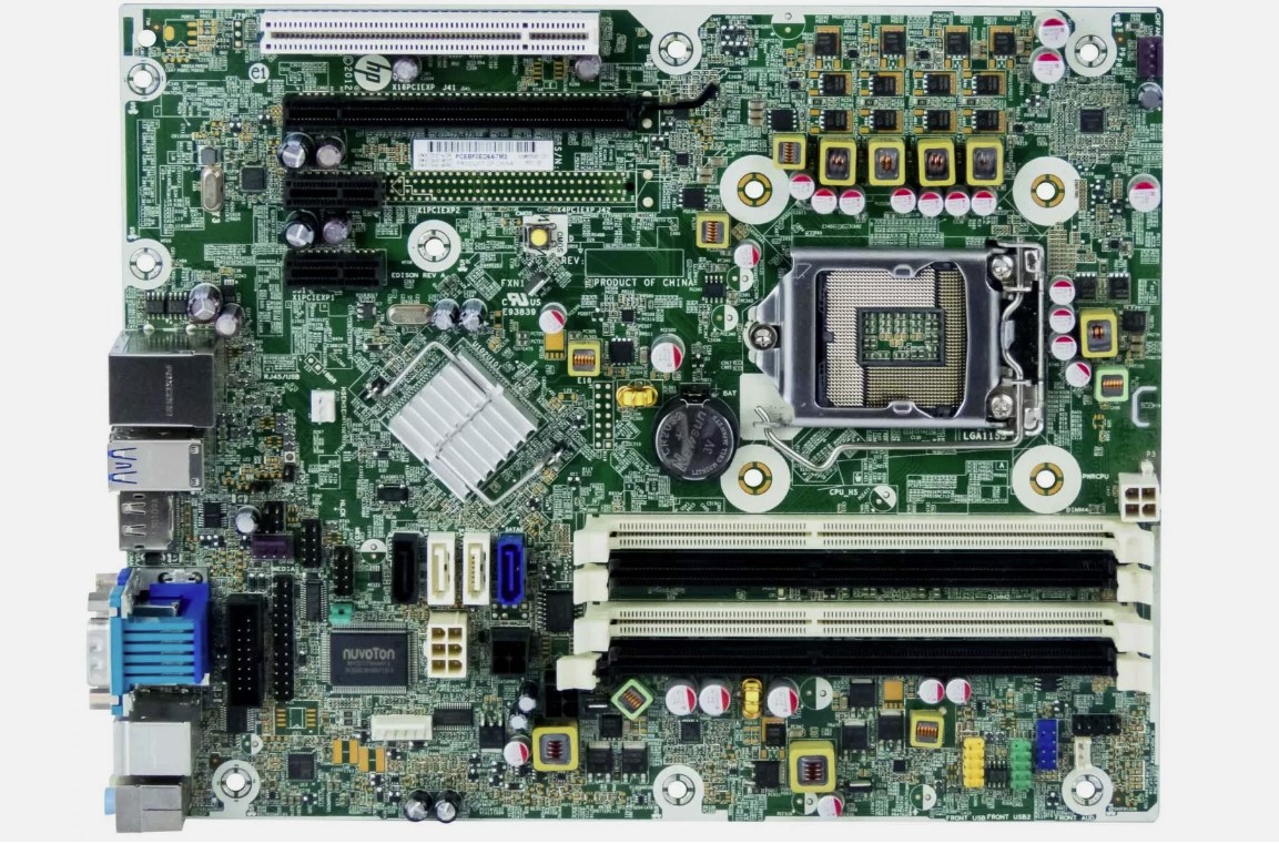 Genuine HP Compaq Pro 6300 SFF Motherboard LGA1155 Socket // 657239-001 (Used) // สินค้ารับประกัน โดย บริษัท อะไหล่เซิร์ฟเวอร์ จำกัด