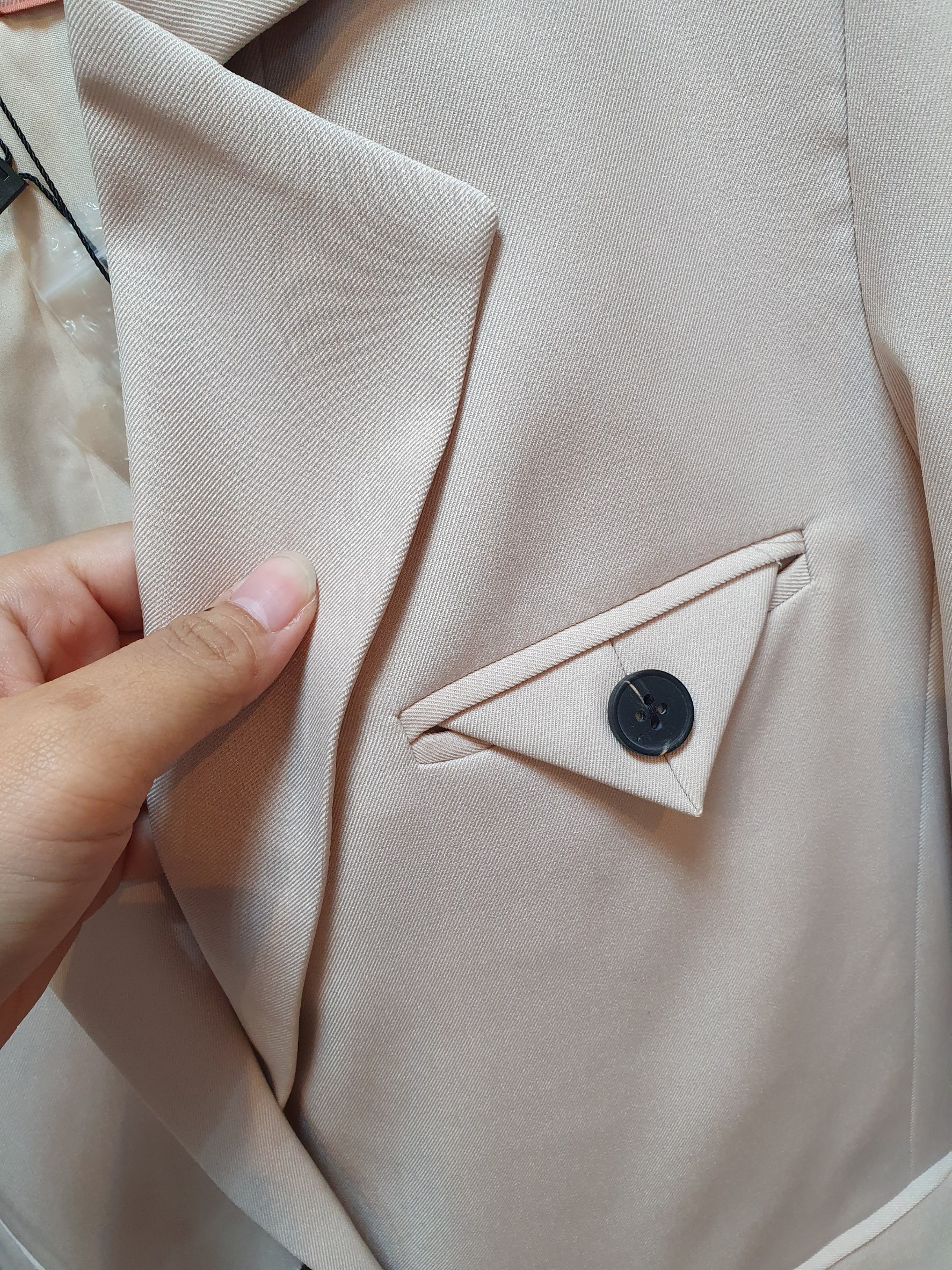 NO.2325 Milano เสื้อสูทผู้หญิงแต่งกระเป๋าอก S-6XL (เฉพาะเสื้อ) Loosely Pattern