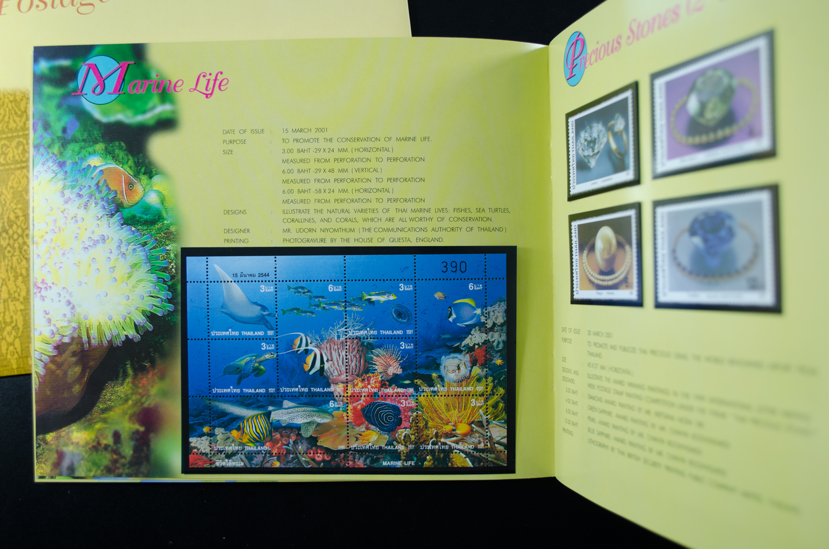 THAI POSTAGE STAMPS 2001 (สมุดแสตมป์ ปี2544 ฉบับย่อ)