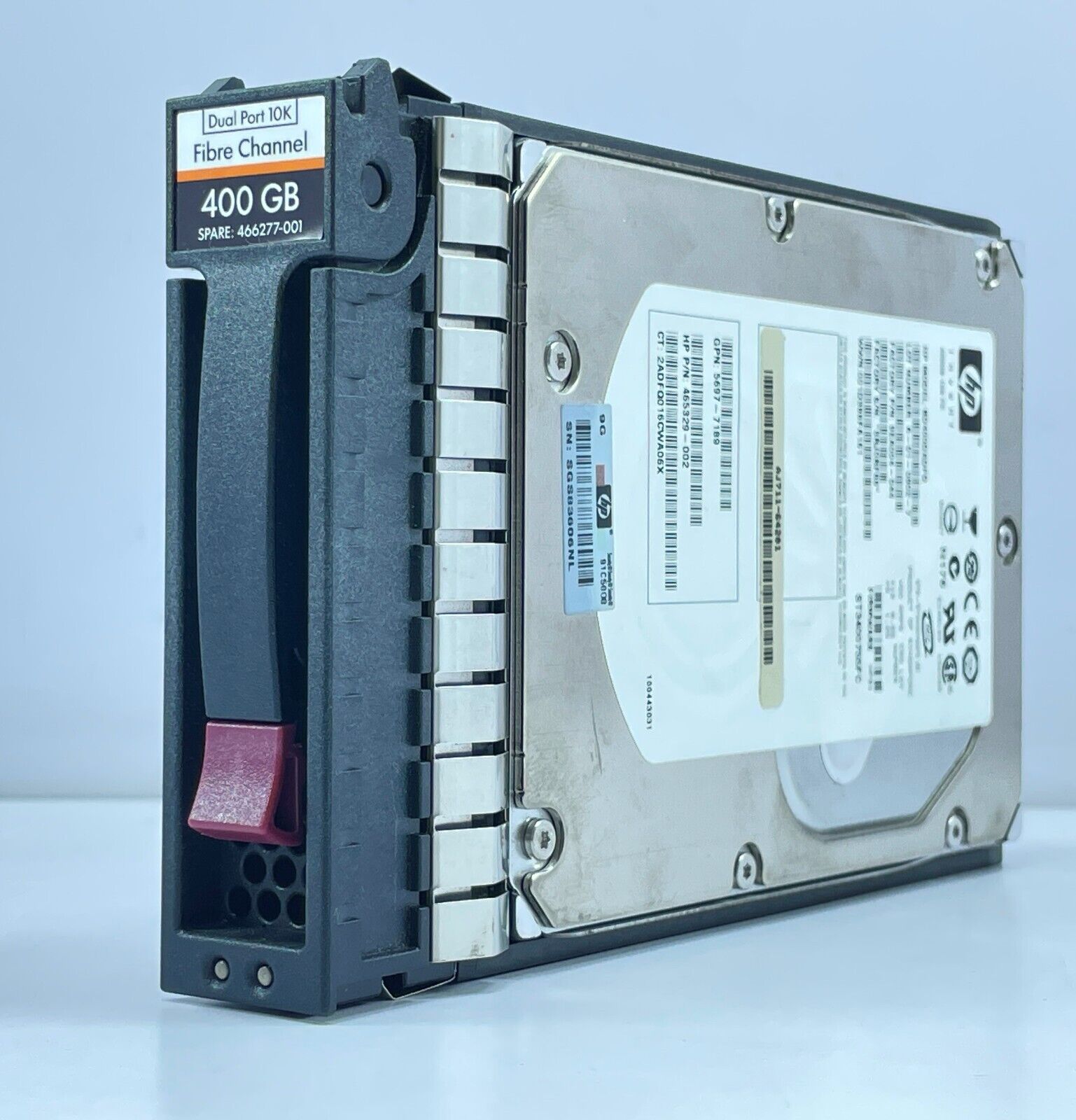 HP 400GB 10K 4G Fibre Channel Hard Drive BD400DADFQ HP 465329-002 GPN 5697-7189 ( ST3400755FC ) TRAY 466277-001 สินค้ารับประกัน โดย บริษัท อะไหล่เซิร์ฟเวอร์ จำกัด