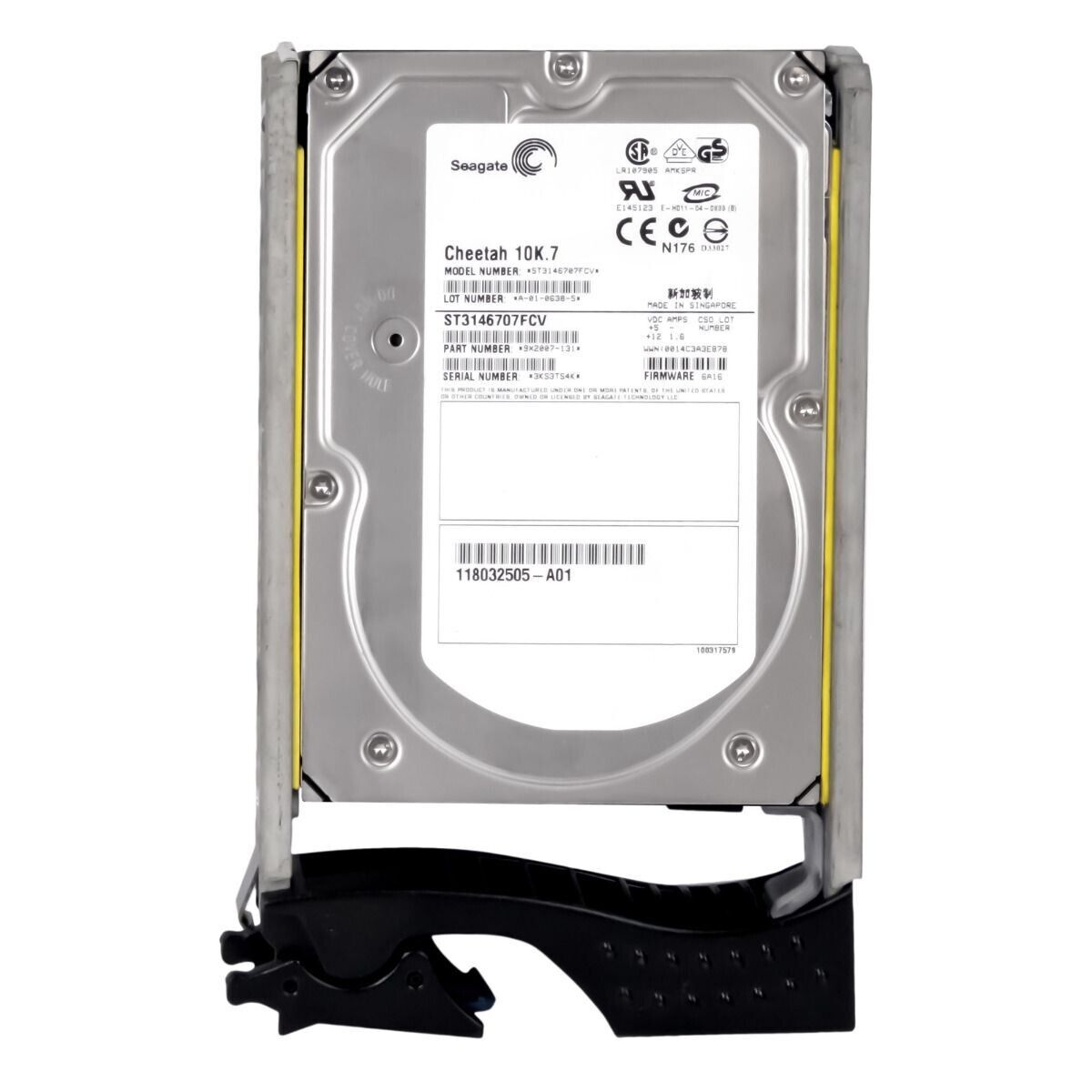 Seagate 147GB 10K 8MB FC 3.5" Hard Disk EMC118032505-A01 ST3146707FCV สินค้ารับประกัน โดย บริษัท อะไหล่เซิร์ฟเวอร์ จำกัด
