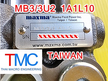 ไฮโดรลิคคอนโทรลวาล์ว(3แกน)hydraulic control valve MAXMA MB3/3U2 1A1L10(45L/min)(4,600Psi/315Bar)