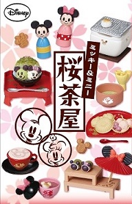 ReMent Disney Mickey & Minnie Sakura Chaya รีเมนท์ของจิ๋ว มิกกี้มินนี่ซากุระ 8 แบบ