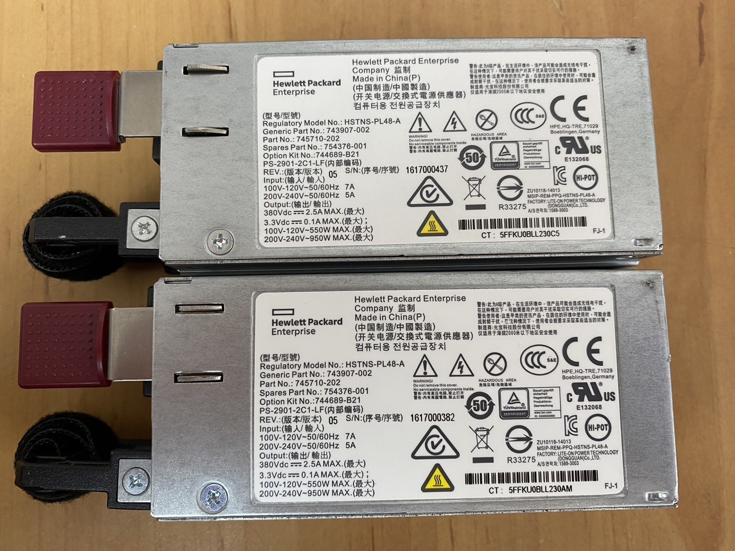 HP 900w Power Supply for DL20 DL60 DL120 DL160 DL180 G9 // 754376-001 / 743907-002 / 745710-202 / 744689-B21 (Used) // สินค้ารับประกัน โดย บริษัท อะไหล่เซิร์ฟเวอร์ จำกัด