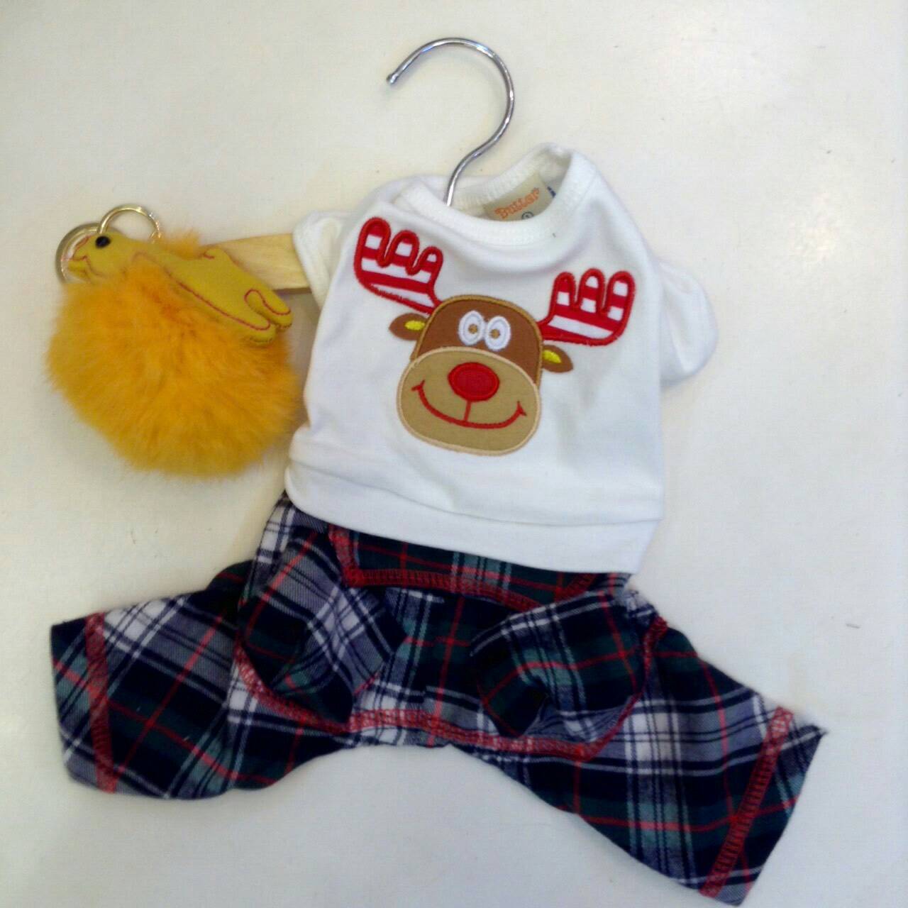 เสื้อพร้อมกางเกง รูปกวางเรนเดียร์ ยี่ห้อ Butter size4