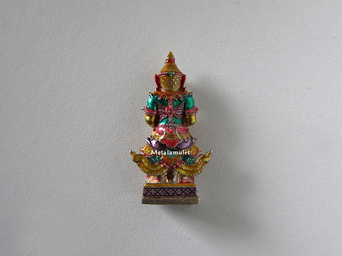 ท้าวเวสสุวรรณ หลวงพ่อทอง เนื้อเงินลงยา ปี2564