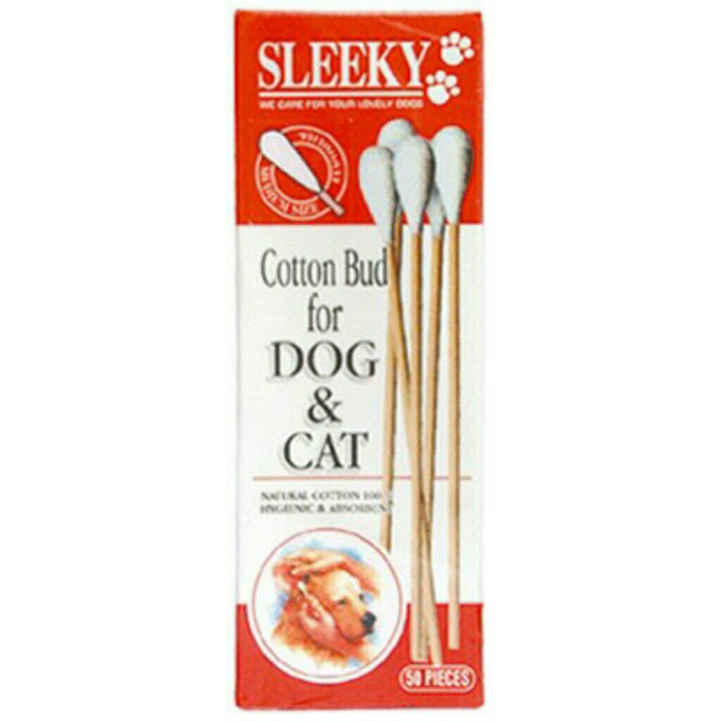 Sleeky cotton bud ขนาดกลาง 50 ก้าน