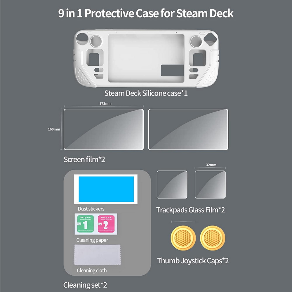 Steam Deck : Silicone 9 in 1