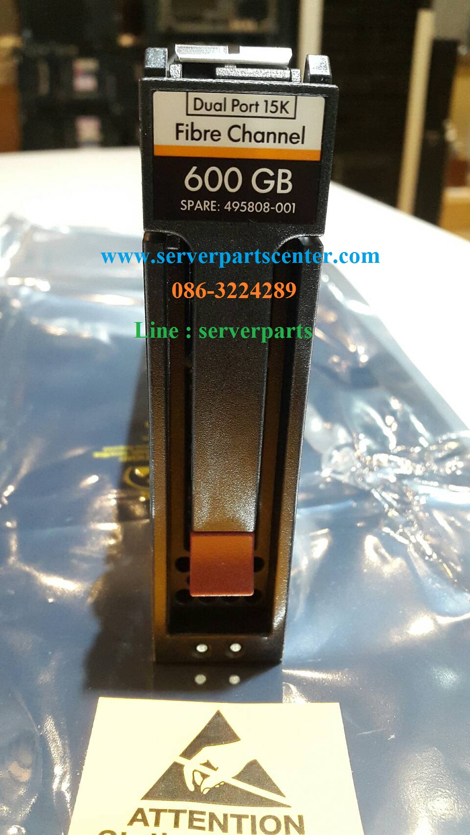 HP 600GB 15K FC 16MB 3.5" Fiber Channel Hard Disk // BF600DAJZT / HP 495277-006 / GPN 5697-7512 / AJ872-64201 / ST3600057FC / Tray 495808-001 (Used) // สินค้ารับประกัน โดย บริษัท อะไหล่เซิร์ฟเวอร์ จำกัด