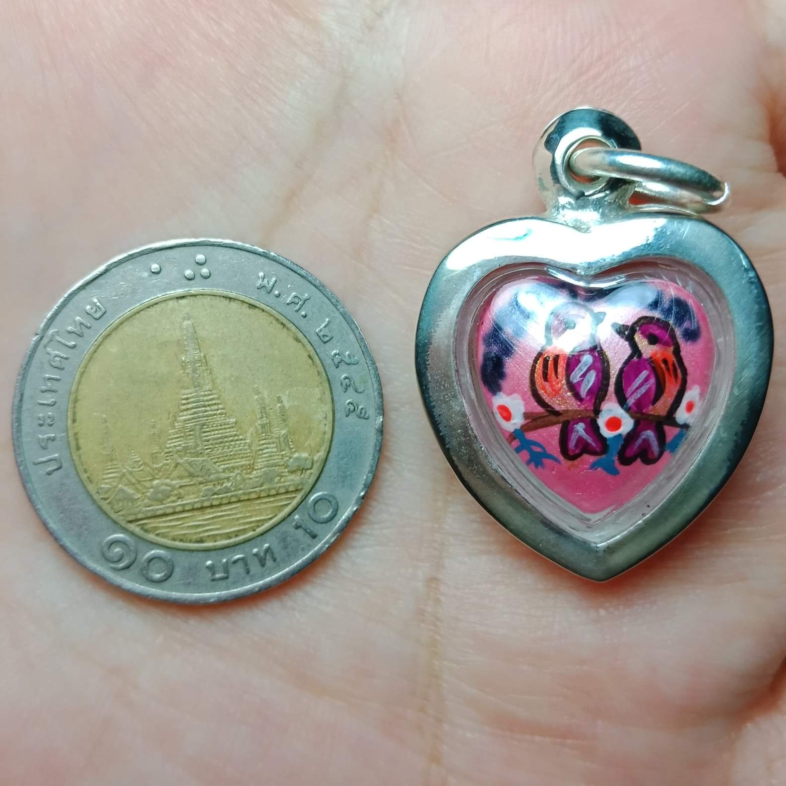 สาริกา หลวงพ่อสมชาย วัดหนองขริ้น พร้อมเลี่ยมเดิมจากวัด เด่น เจรจา เมตตา ค้าขาย