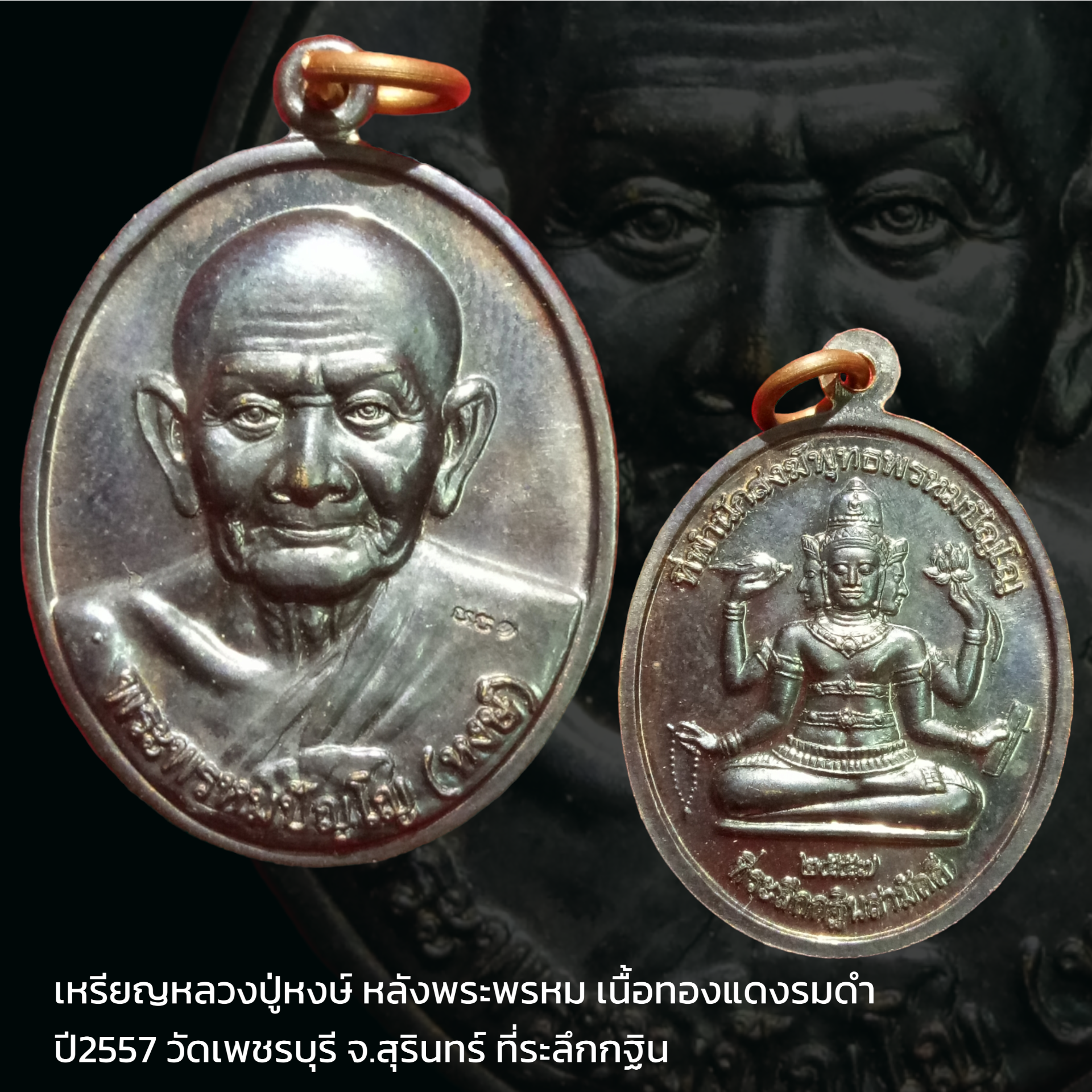 เหรียญหลวงปู่หงษ์ พรหมปัญ่โญ รุ่นกฐินสามัคคี ปี 2557