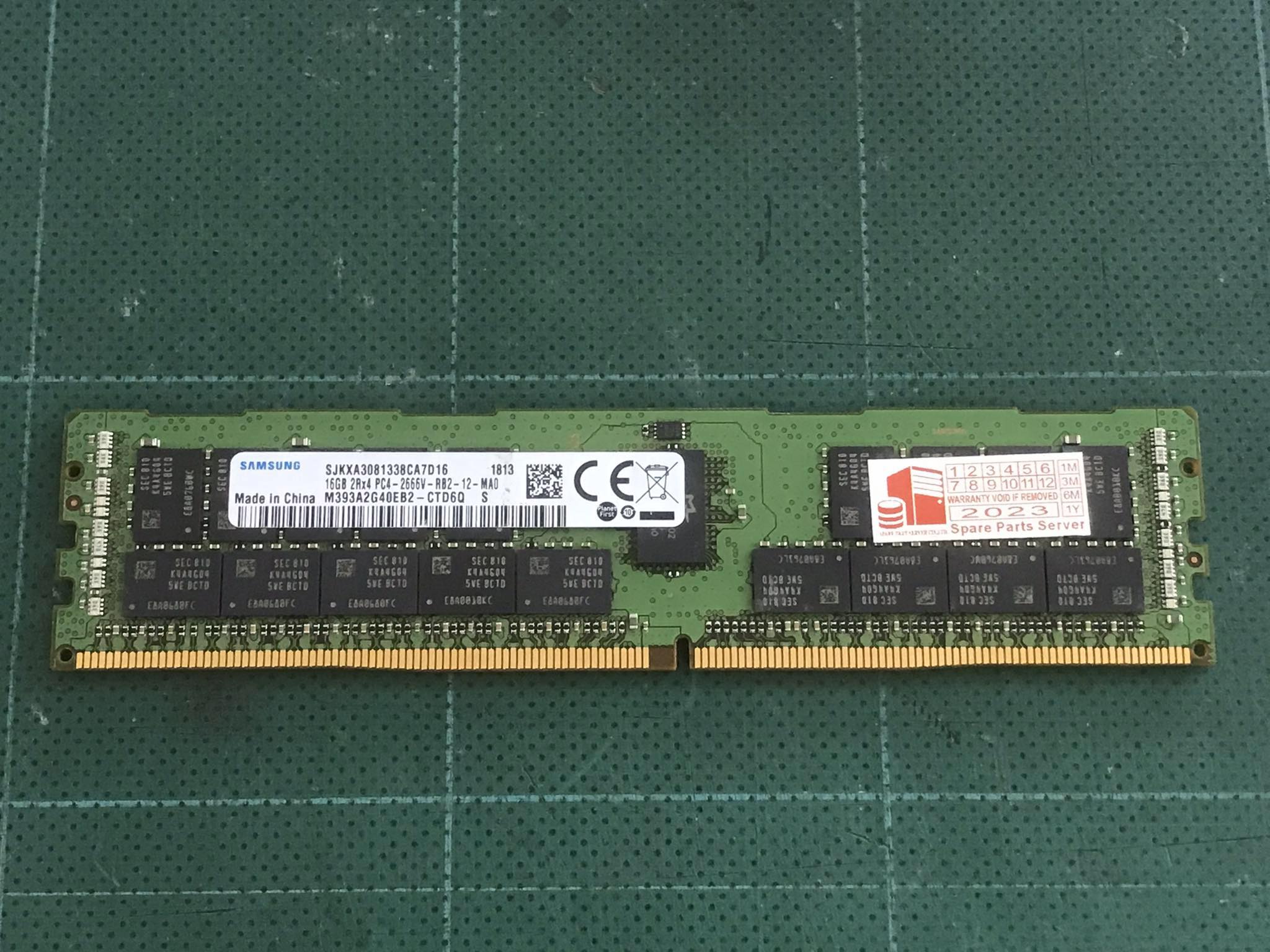 Samsung 16GB 2Rx4 PC4-2666V -RB2 DDR4 Memory Server // M393A2G40EB2-CTD6Q (Used) // สินค้ารับประกัน โดย บริษัท อะไหล่เซิร์ฟเวอร์ จำกัด