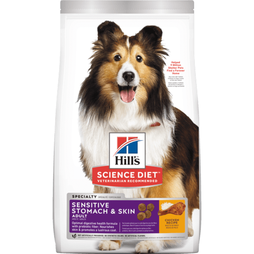 Hill's Science diet Sensitive skin อาหารเม็ดสำหรับสุนัขโต 1-6 ปี ที่มีปัญหาผิวหนัง และผิวแพ้ง่าย ขนาด 2 กก.