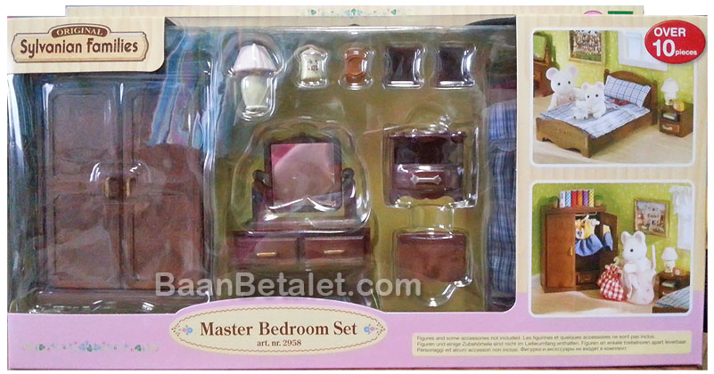 ซิลวาเนียน เฟอร์นิเจอร์ห้องนอนใหญ่ (EU) Sylvanian Families Master Bedroom Set