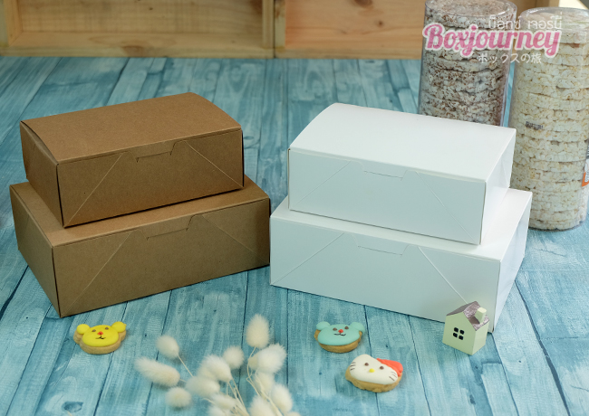 กล่อง POP UP ขนาด 13.7 x 19.7 x 6.7 ซม. สีขาวเคลือบกันซึม ไซส์ L