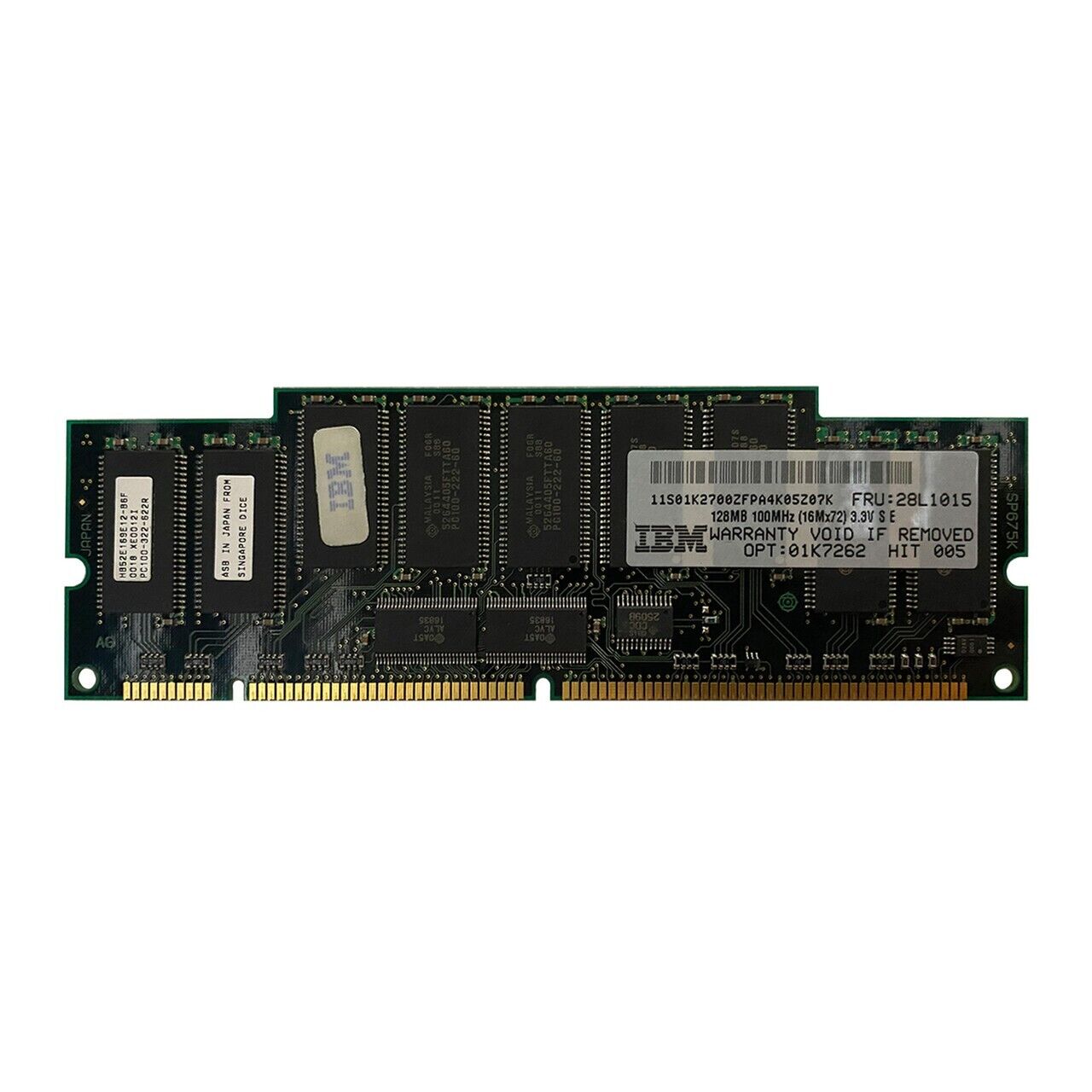 IBM 128MB PC-100 DDR Memory Module / 28L1015 / 01K7262 (Used) // สินค้ารับประกัน โดย บริษัท อะไหล่เซิร์ฟเวอร์ จำกัด