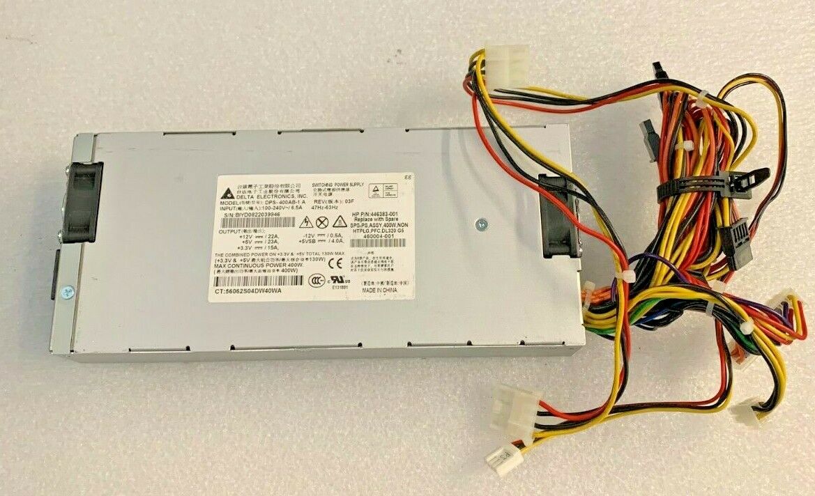 HP ProLiant DL320 G5 G5p 400W Server Power Supply / 446383-001 / 460004-001 (Used) // สินค้ารับประกัน โดย บริษัท อะไหล่เซิร์ฟเวอร์ จำกัด