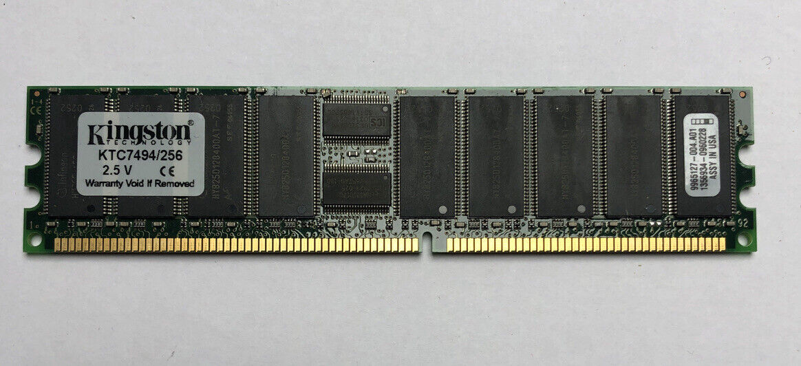 Kingston 256MB PC2100R Memory RAM DIMM / KTC7494/256 / 9965127-004 // (USED) สินค้ารับประกัน โดย บริษัท อะไหล่เซิร์ฟเวอร์ จำกัด