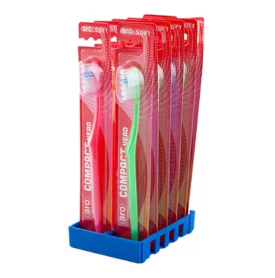 เอโร่ แปรงสีฟัน รุ่น คอมแพค ซอฟท์ 12 ด้าม 1