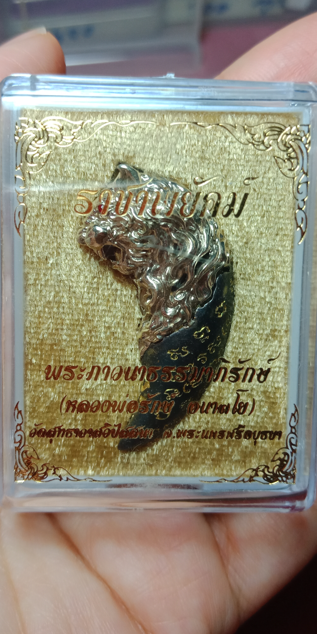 ราชาพยัคฆ์ หลวงพ่อรักษ์ อนาลโย วัดสุทธาวาส วิปัสสนา จ.พระนครศรีอยุธยา เนื้อทองขาวอรัญญิก