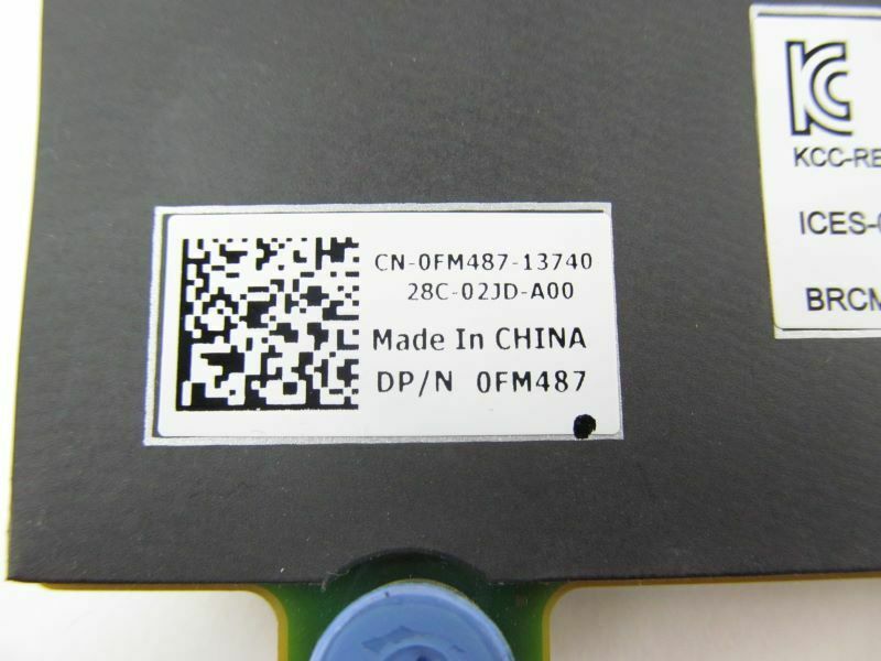 Dell PowerEdge Broadcom 5720 Quad Port Ethernet 1GbE Network Card // FM487 / 0FM487 (Used) // สินค้ารับประกัน โดย บริษัท อะไหล่เซิร์ฟเวอร์ จำกัด