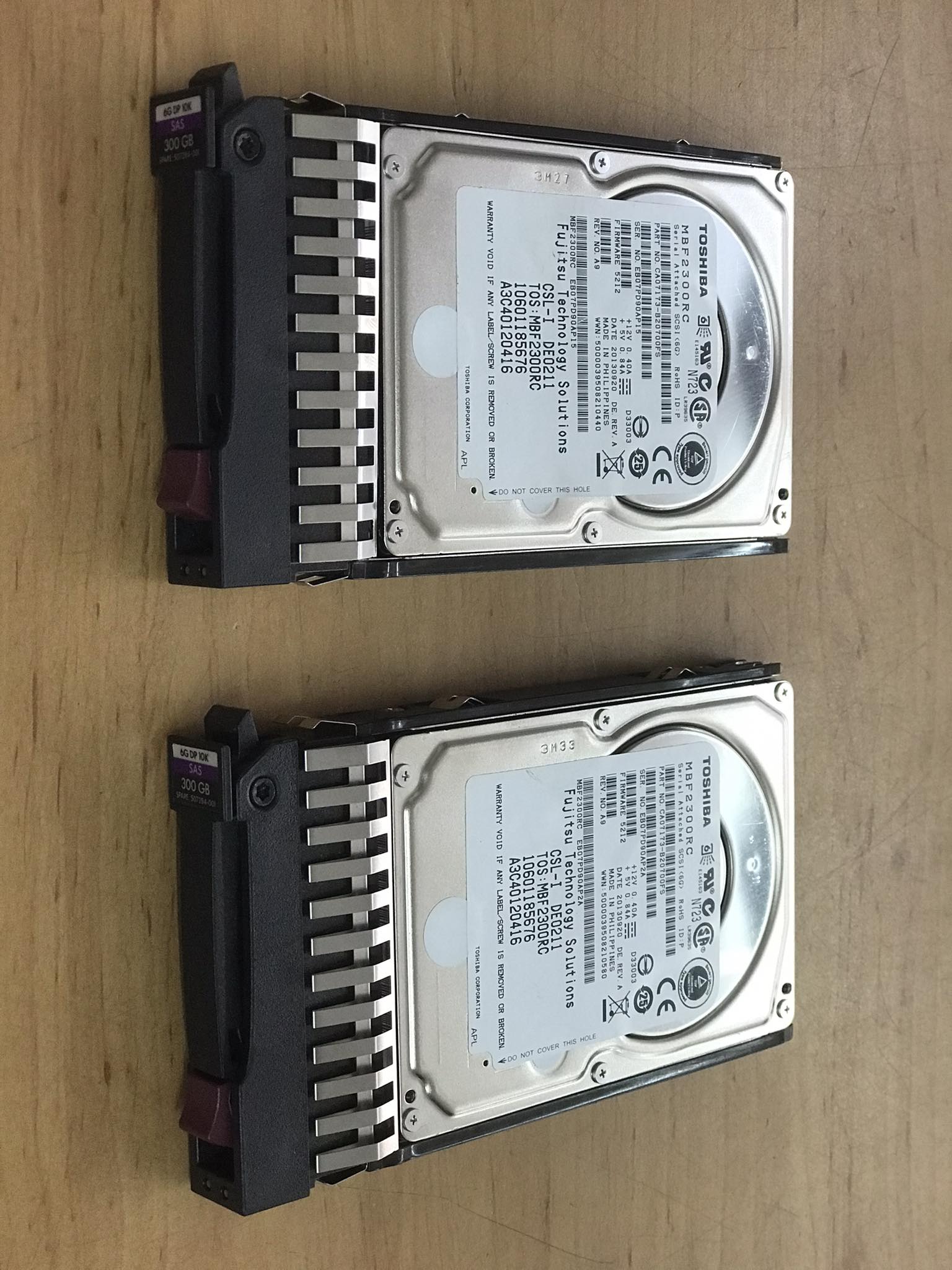 Fujitsu / Toshiba 300GB 10K 6G SAS-2 16MB 2.5'' , A3C40120416, MBF2300RC (Used) // สินค้ารับประกัน โดย บริษัท อะไหล่เซิร์ฟเวอร์ จำกัด