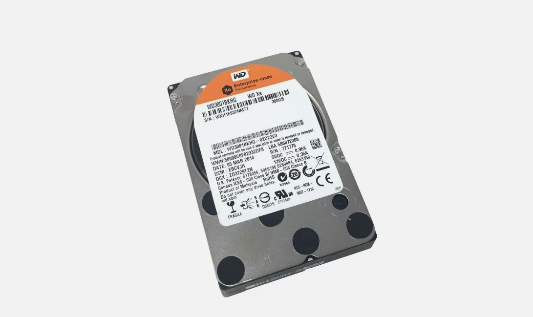 Western Digital 300GB 10K 6G SAS 2.5" Hard Drive // WD3001BKHG -02D22V3 (Used) // สินค้ารับประกัน โดย บริษัท อะไหล่เซิร์ฟเวอร์ จำกัด