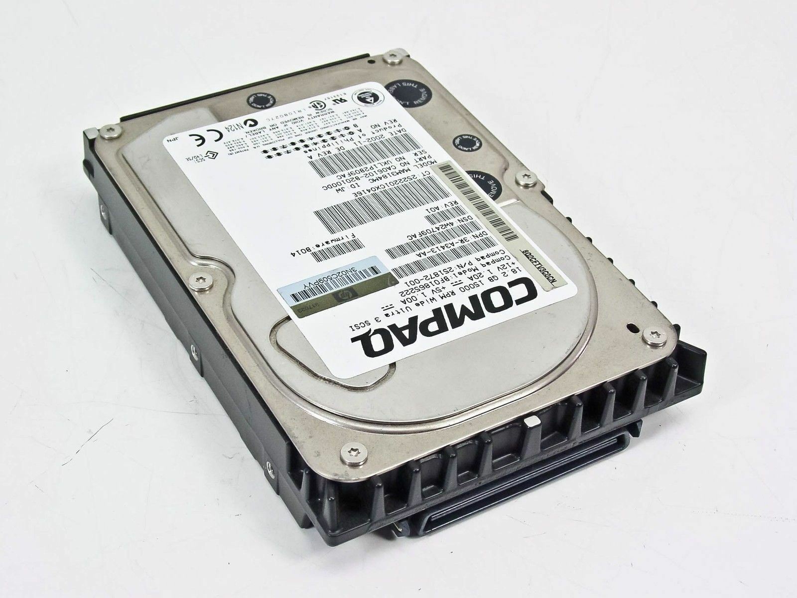HP/Compaq 18.2GB SCSI Server Hard Drive // 251872-001 BF01865222 3R-A3413-AA (Used) // สินค้ารับประกัน โดย บริษัท อะไหล่เซิร์ฟเวอร์ จำกัด