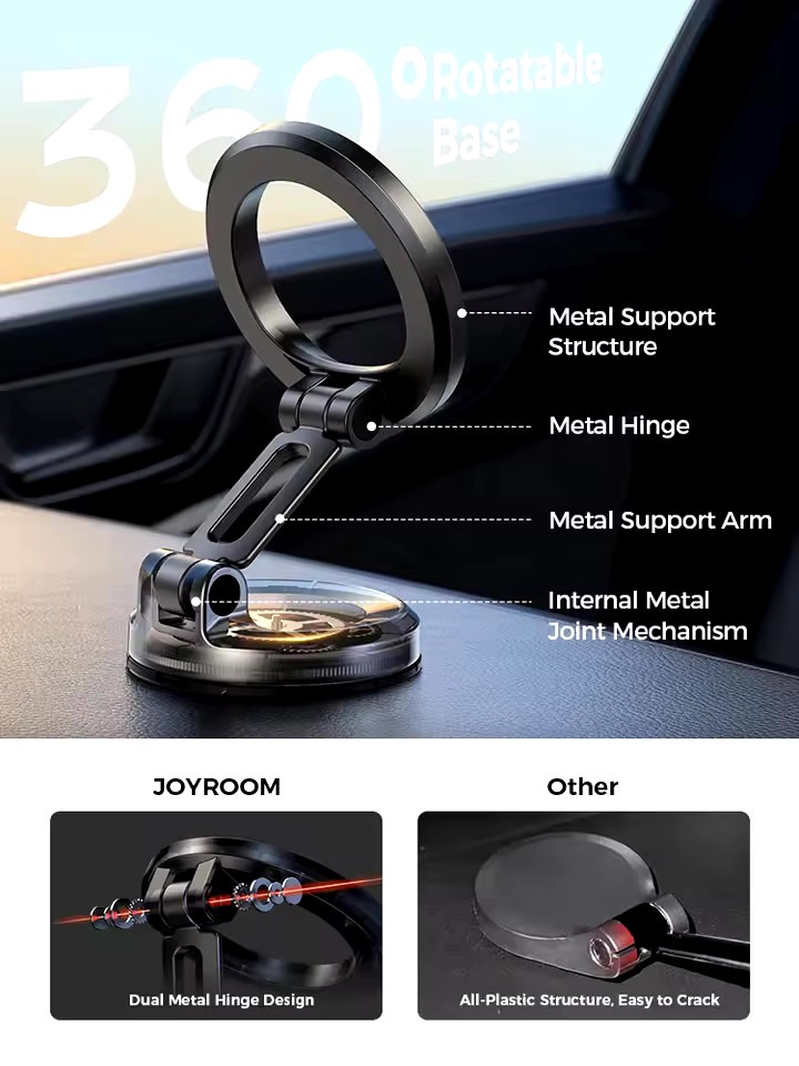 JR-ZS505 FOLDABLE MAGNETIC CAR PHONE HOLDER