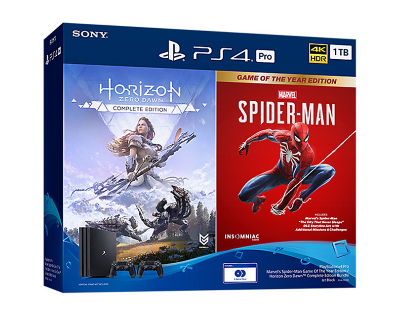 PlayStation 4 Pro Marvel's Spider-Man / Horizon Zero Dawn Bundle