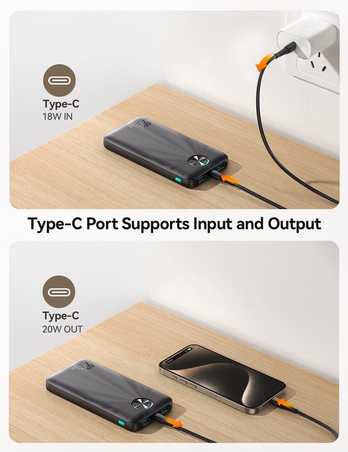 JR-PBF15 10000mAh FAST CHARGING POWERBANK
