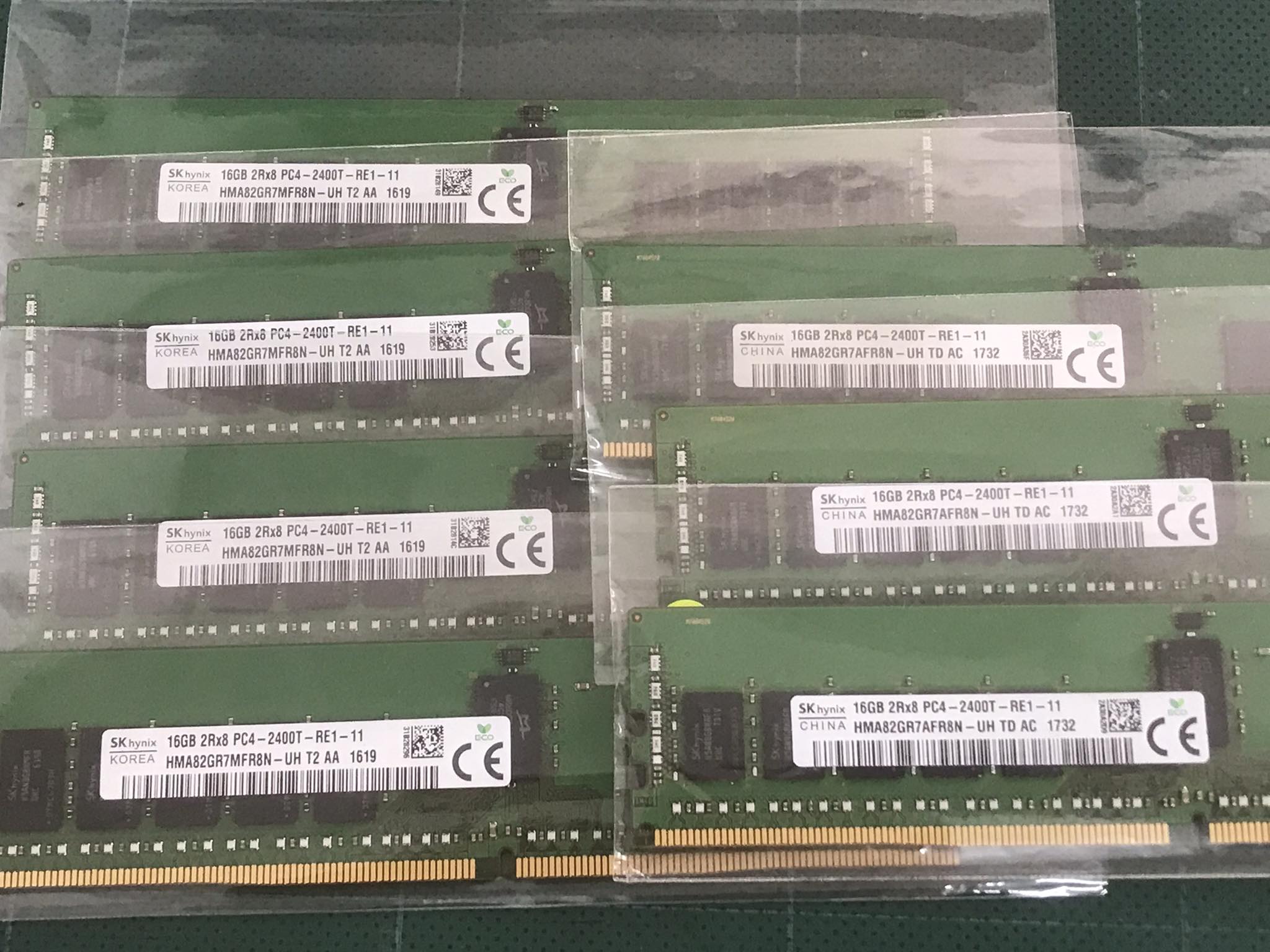 SK Hynix 16GB (2Rx8) PC4-2400T -R Server Ram Memoy // HMA82GR7MFR8N-UH (Used) // สินค้ารับประกัน โดย บริษัท อะไหล่เซิร์ฟเวอร์ จำกัด